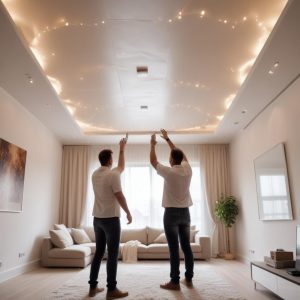 Натяжные потолки: этапы монтажа, типы материалов и ориентиры по срокам